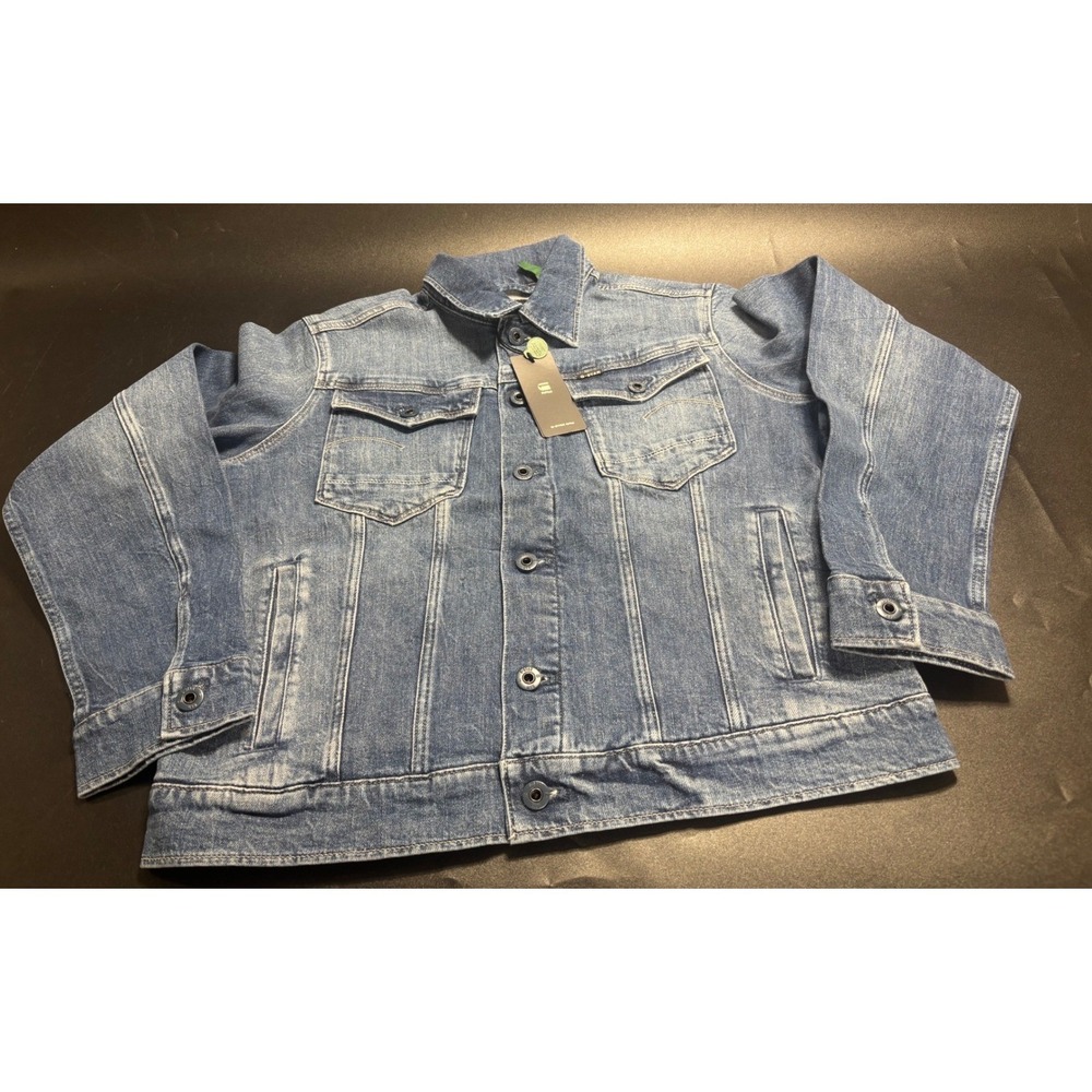 G-Star Raw Wmn's‎ Arc 3D Denim Jacket Faded Santorini Blue Size L NWT